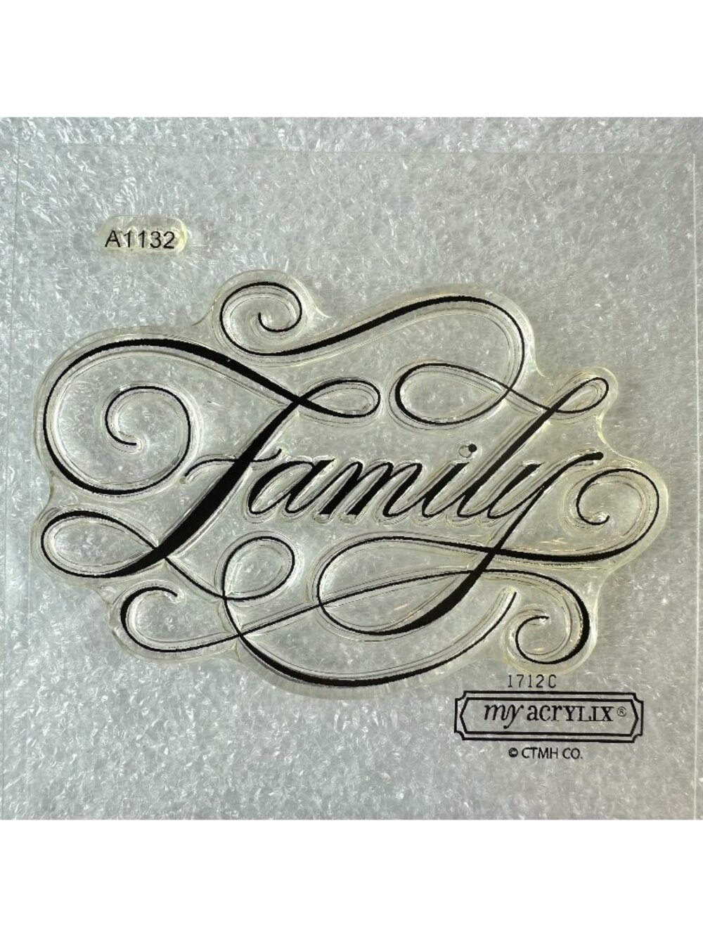 My Acrylix Family Decorative Stamp a1132 Seal Family